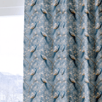 Blue Everette - Curtain Panel - The Drapery