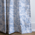Blue French Country - Curtain Panel - The Drapery