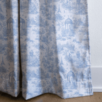 Blue French Country - Curtain Panel - The Drapery