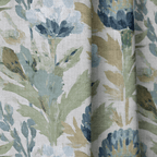 Blue Garden Thistle - Curtain Panel - The Drapery