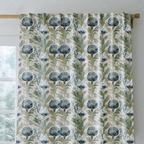 Blue Garden Thistle - Curtain Panel - The Drapery