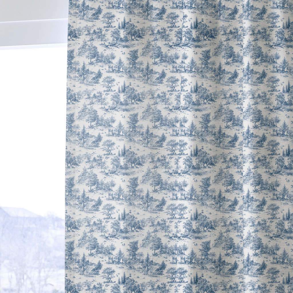 Blue Gardens - Curtain Panel - The Drapery