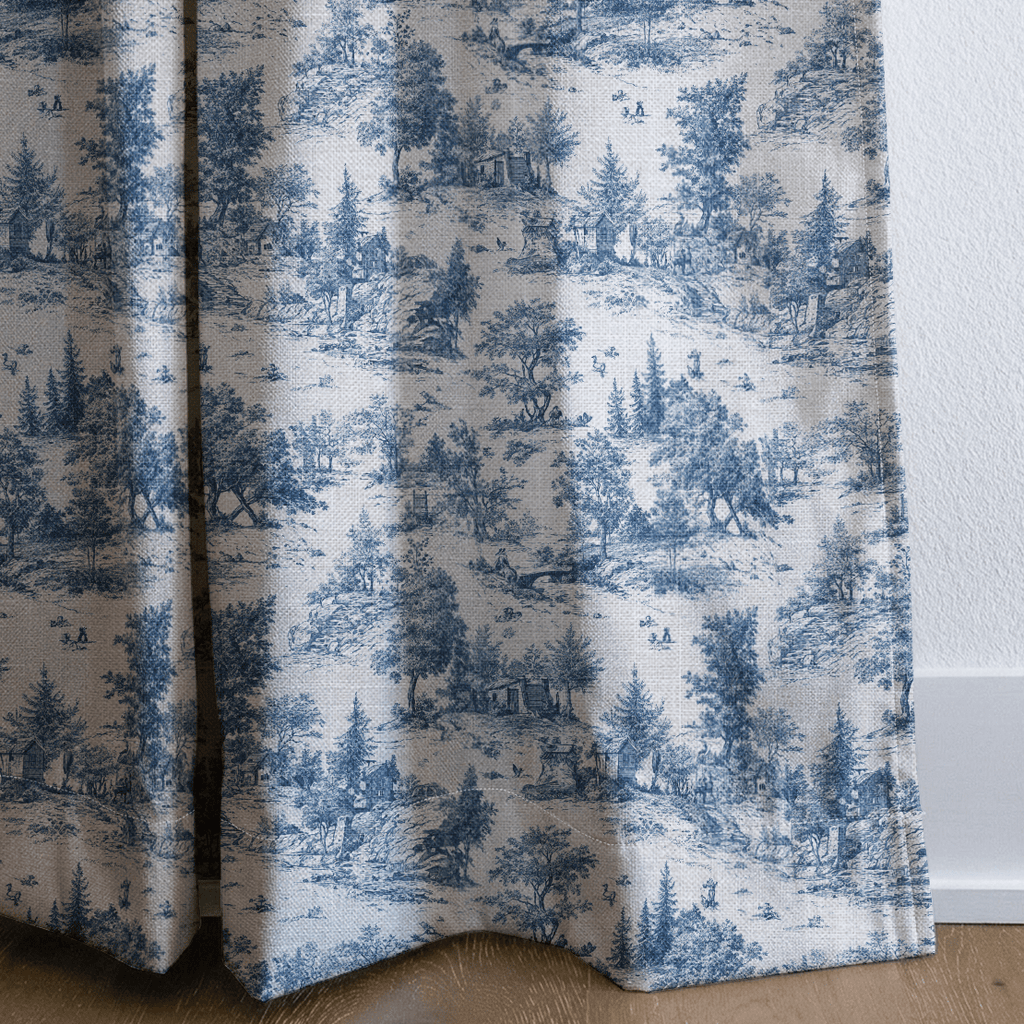 Blue Gardens - Curtain Panel - The Drapery