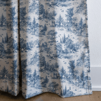 Blue Gardens - Curtain Panel - The Drapery