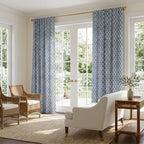 Blue Night Meadow - Curtain Panel - The Drapery