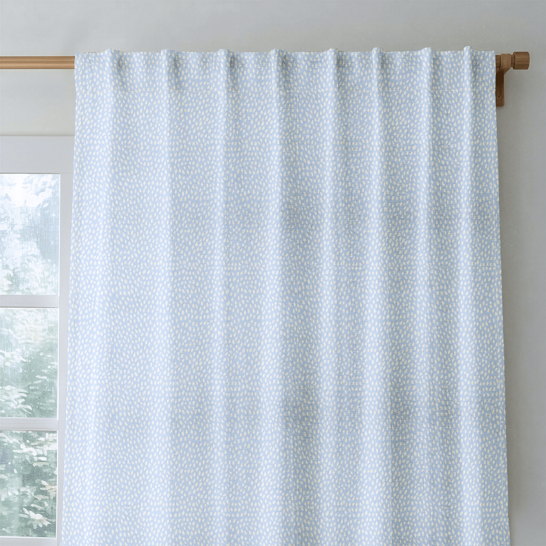Blue Parker - Curtain Panel - The Drapery