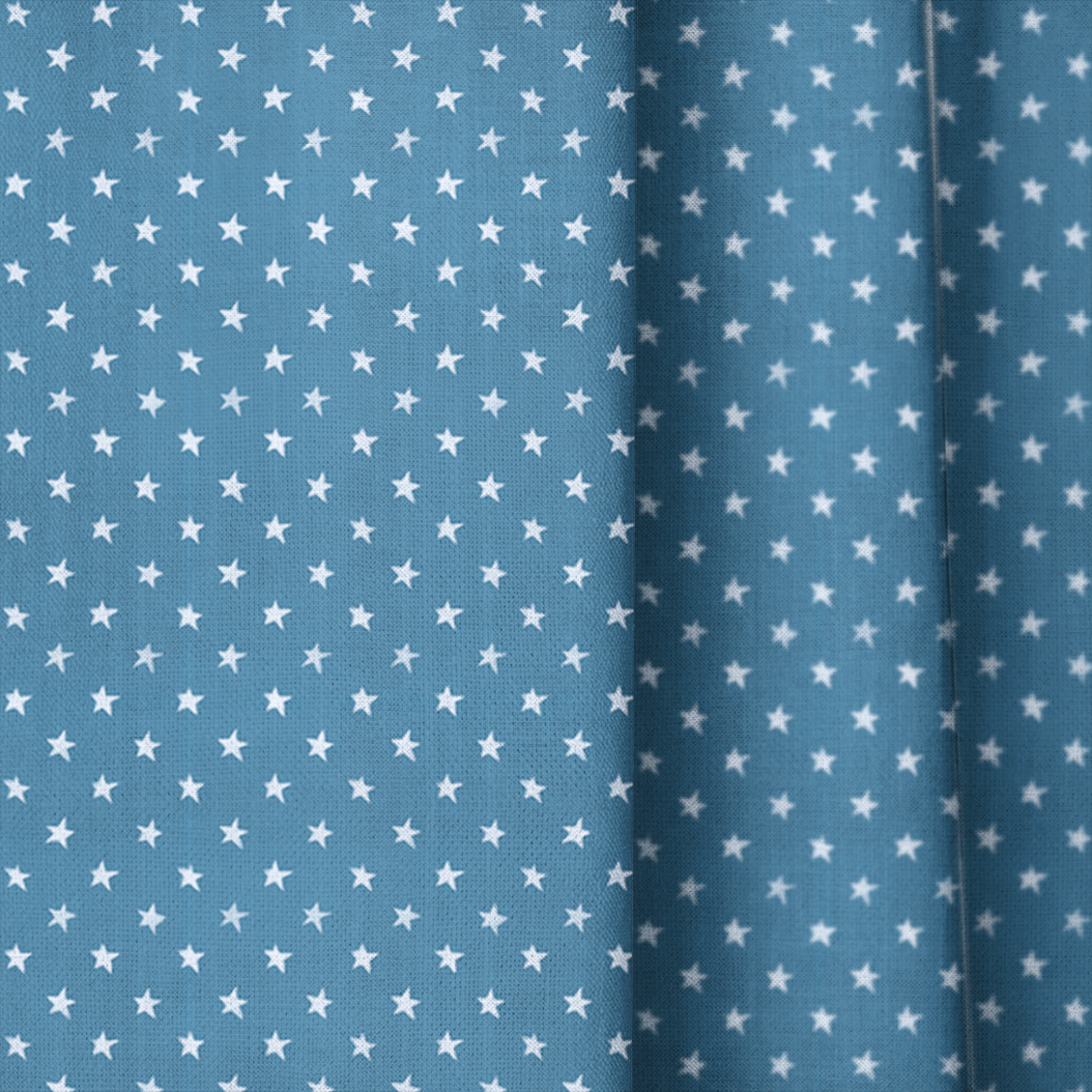 Blue Stars - Curtain Panel - The Drapery