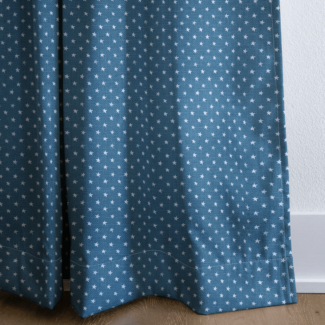 Blue Stars - Curtain Panel - The Drapery