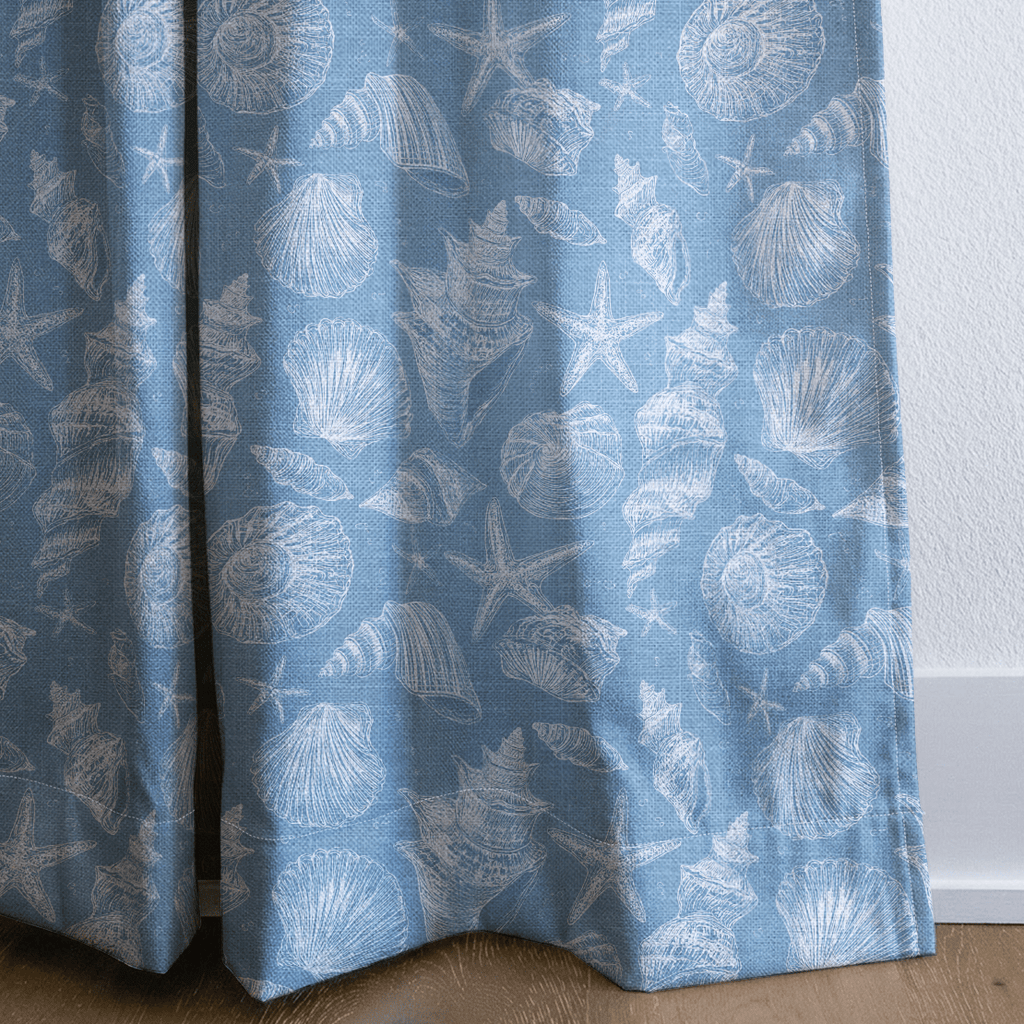Blue Tides - Curtain Panel - The Drapery