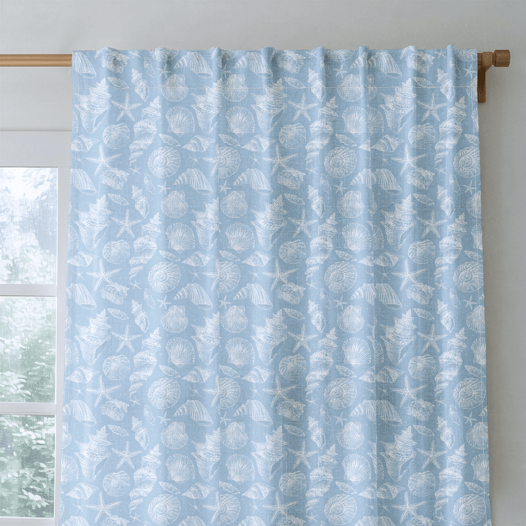 Blue Tides - Curtain Panel - The Drapery