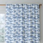 Blue Waves - Curtain Panel - The Drapery
