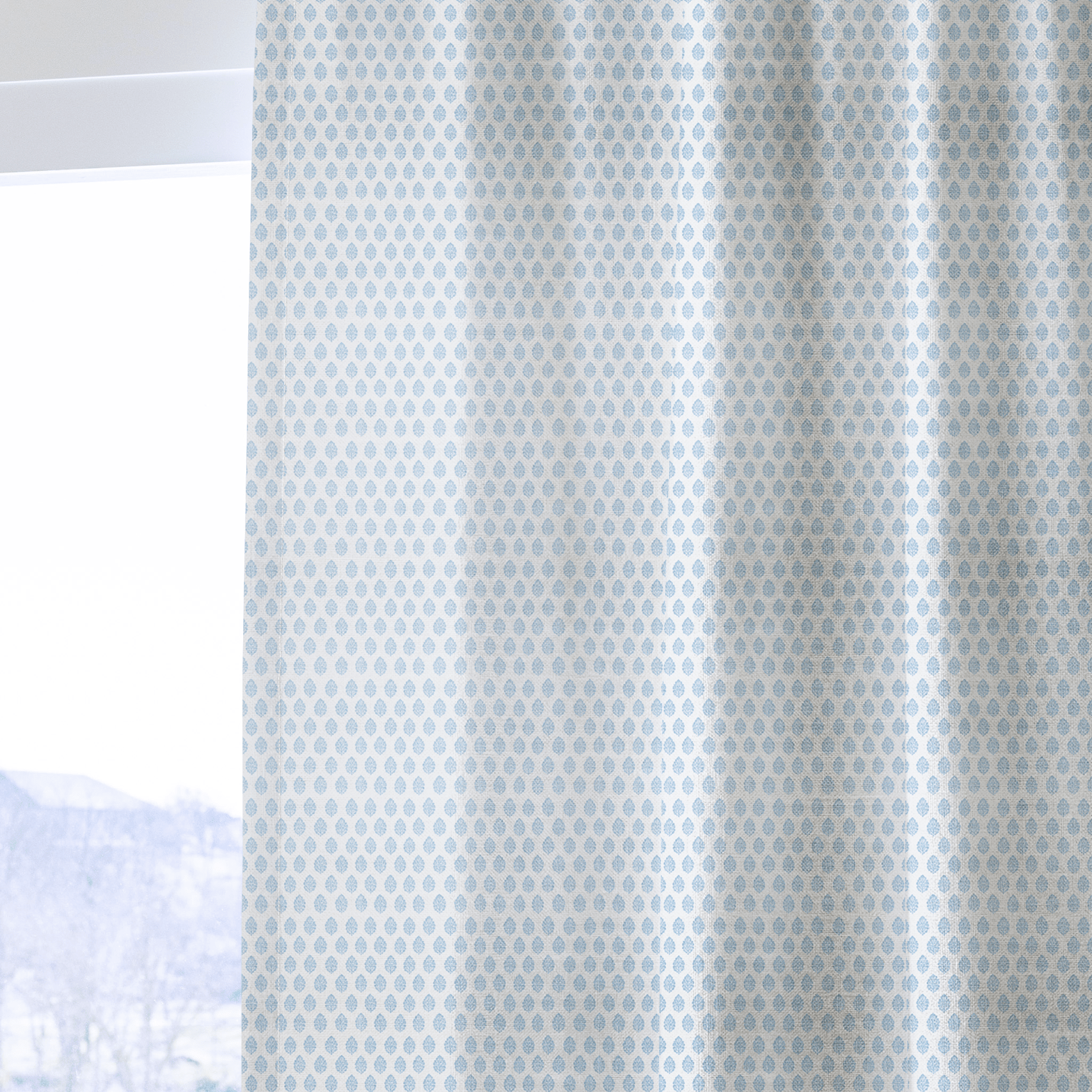Blue Willow - Curtain Panel - The Drapery
