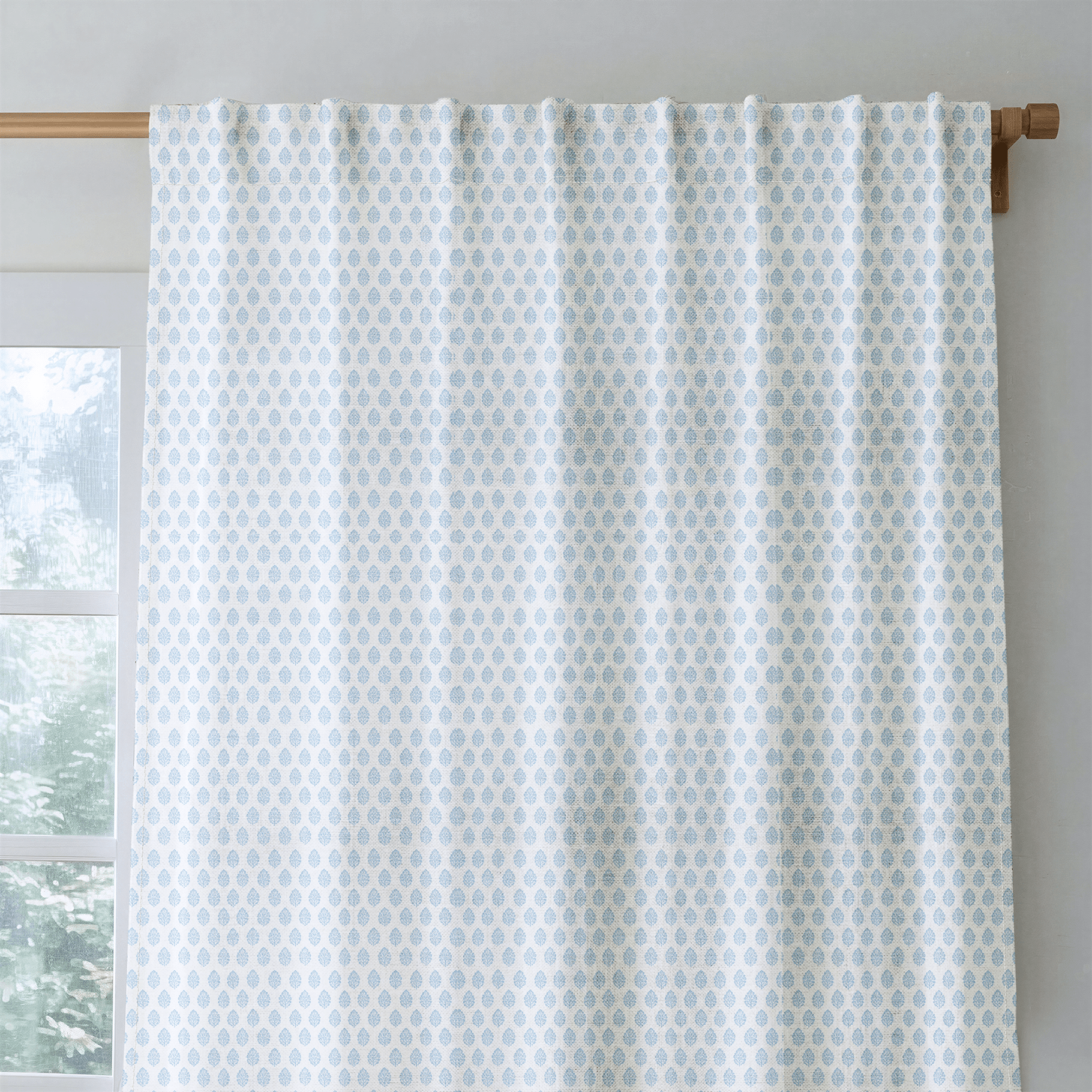 Blue Willow - Curtain Panel - The Drapery