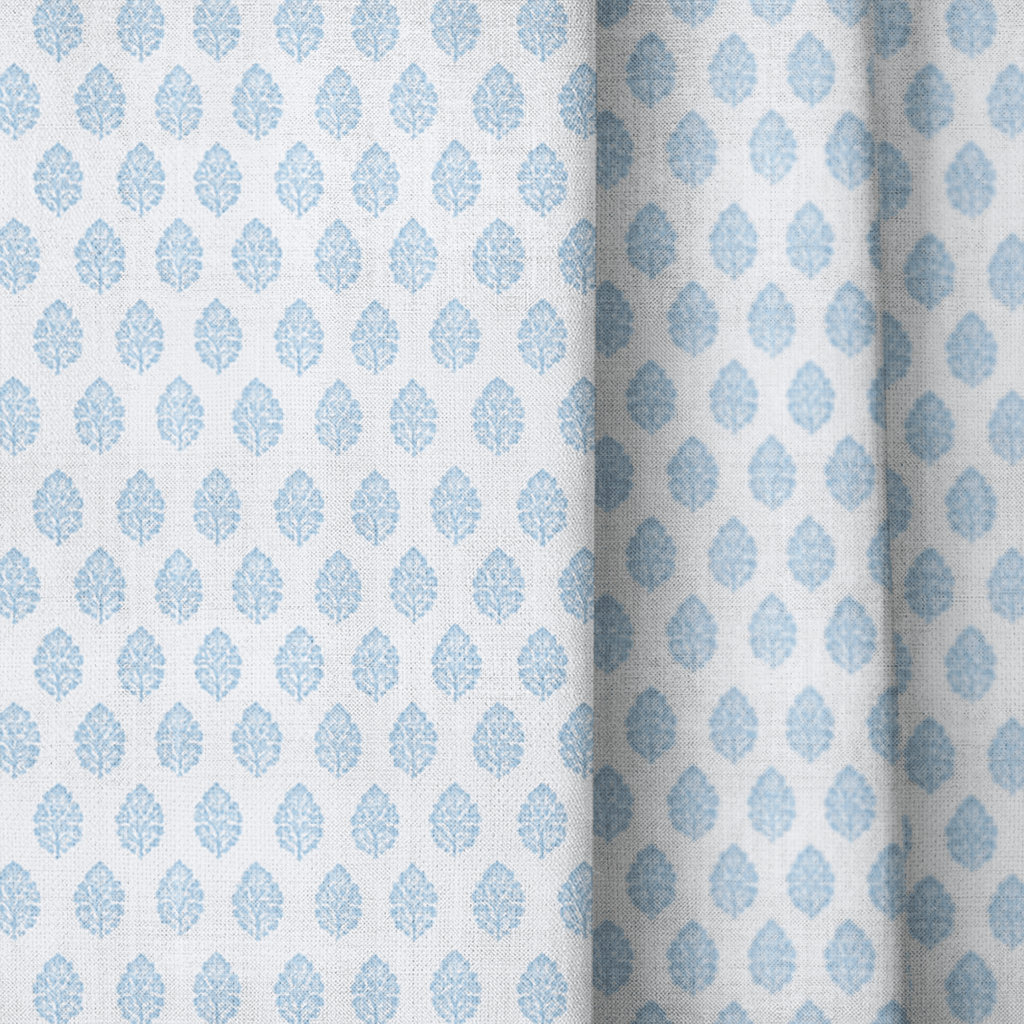 Blue Willow - Curtain Panel - The Drapery
