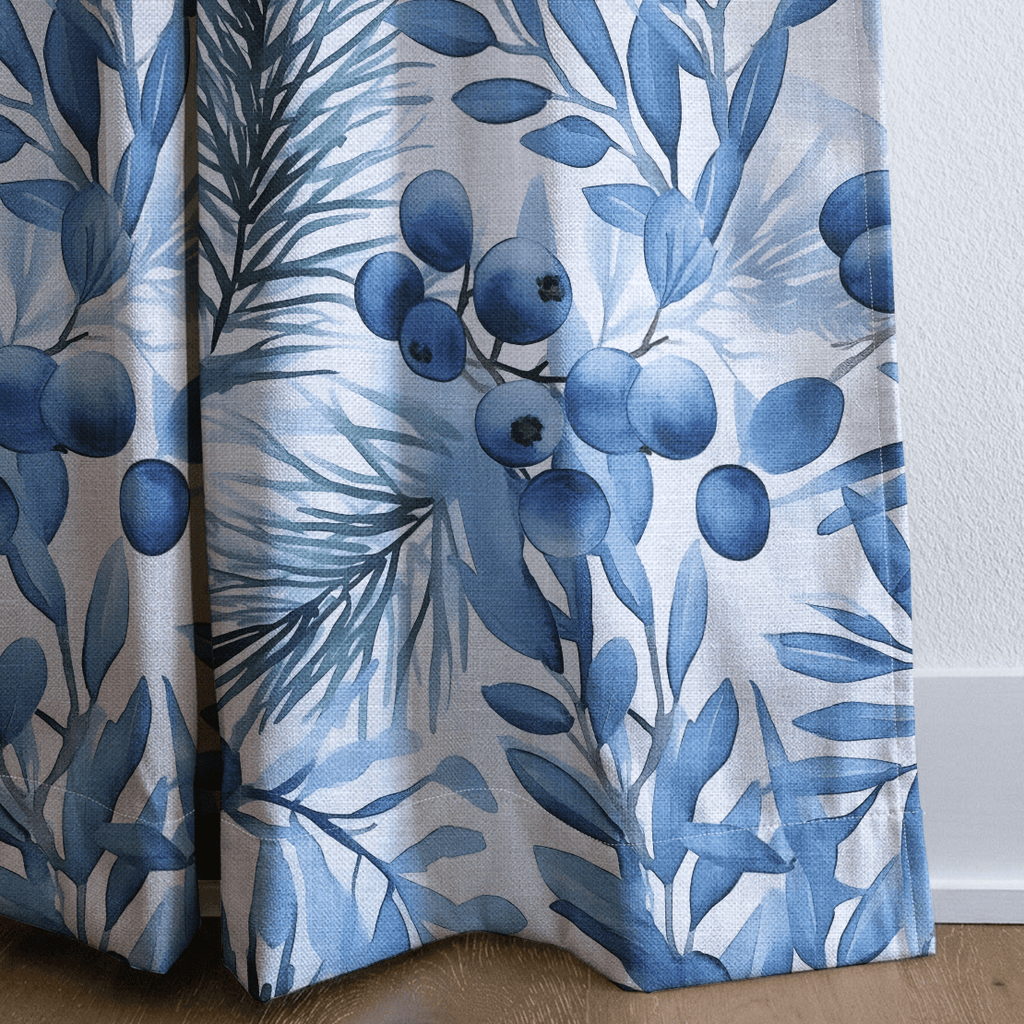 Blueberry Bliss - Curtain Panel - The Drapery