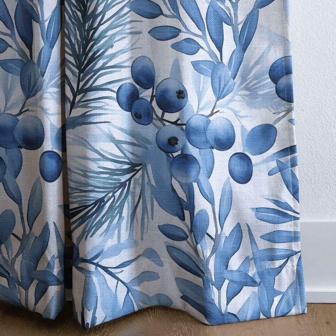 Blueberry Bliss - Curtain Panel - The Drapery