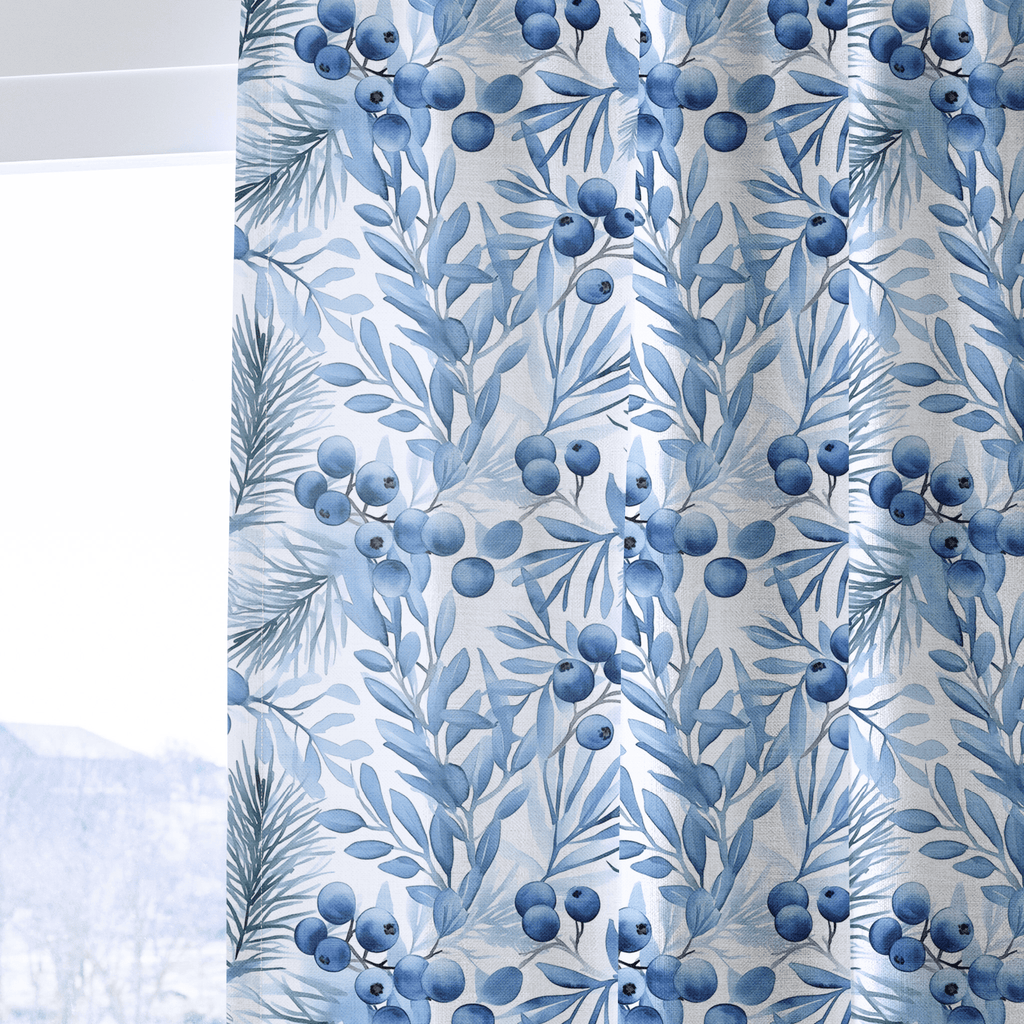 Blueberry Bliss - Curtain Panel - The Drapery