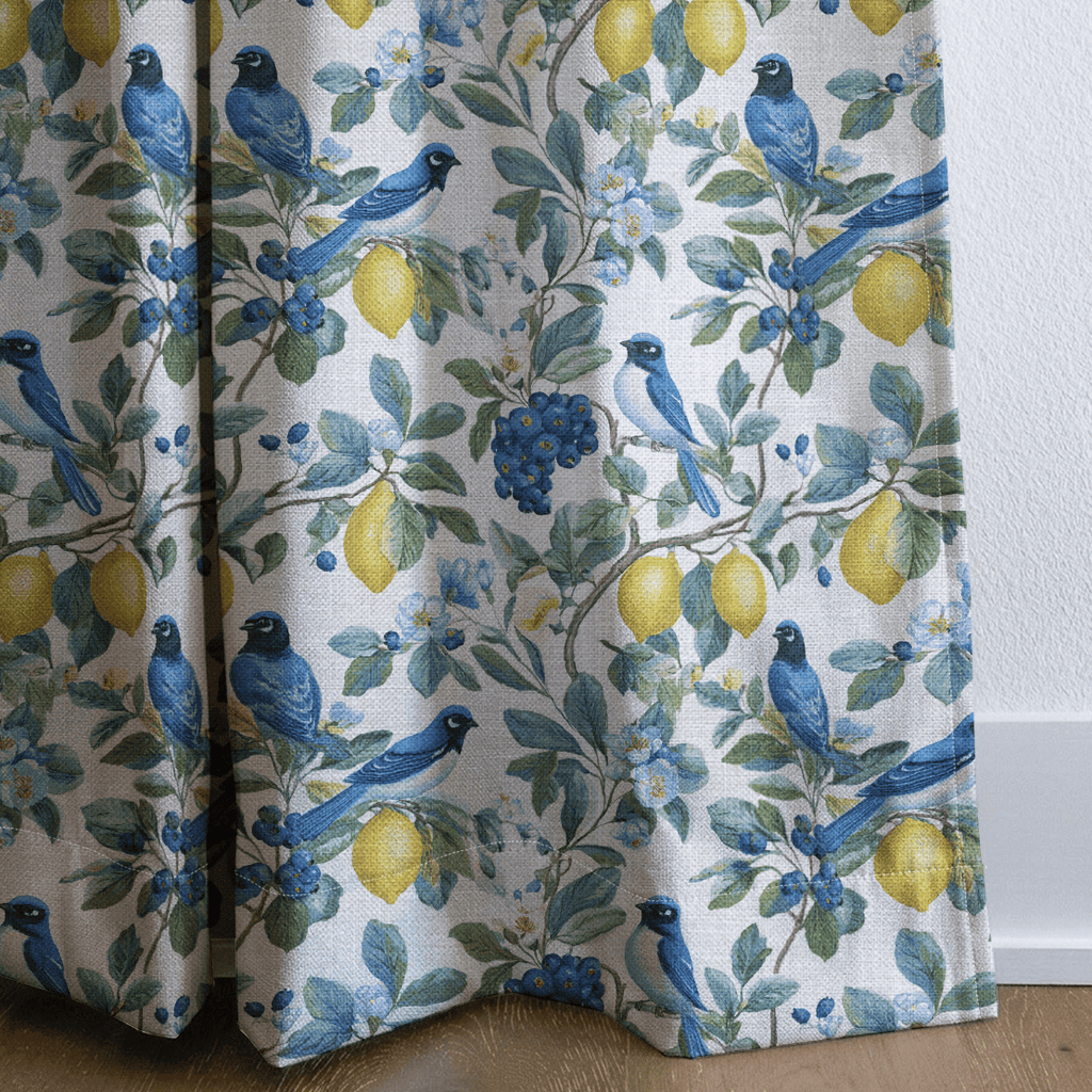 Bluejay Song - Curtain Panel - The Drapery