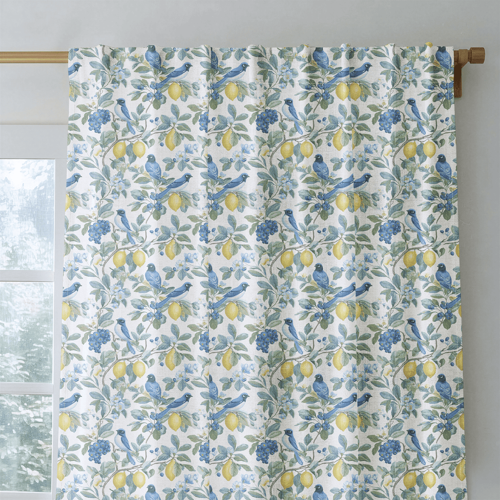 Bluejay Song - Curtain Panel - The Drapery