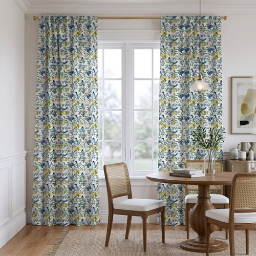 Bluejay Song - Curtain Panel - The Drapery