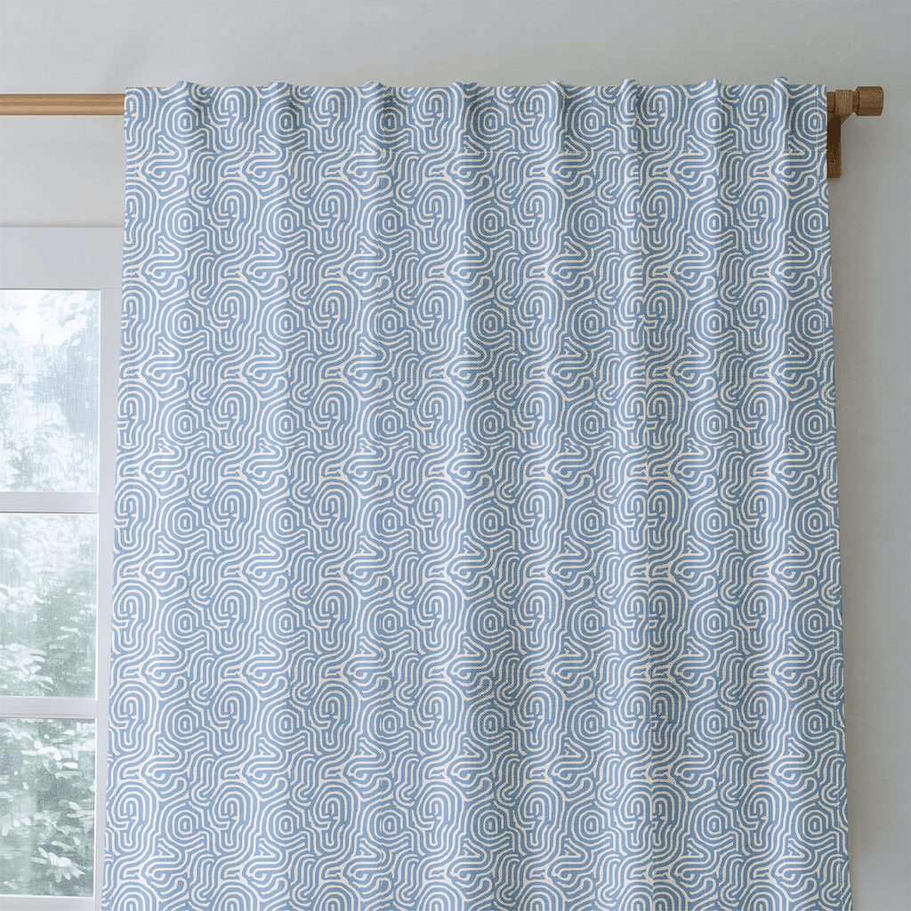 Bluewash - Curtain Panel - The Drapery