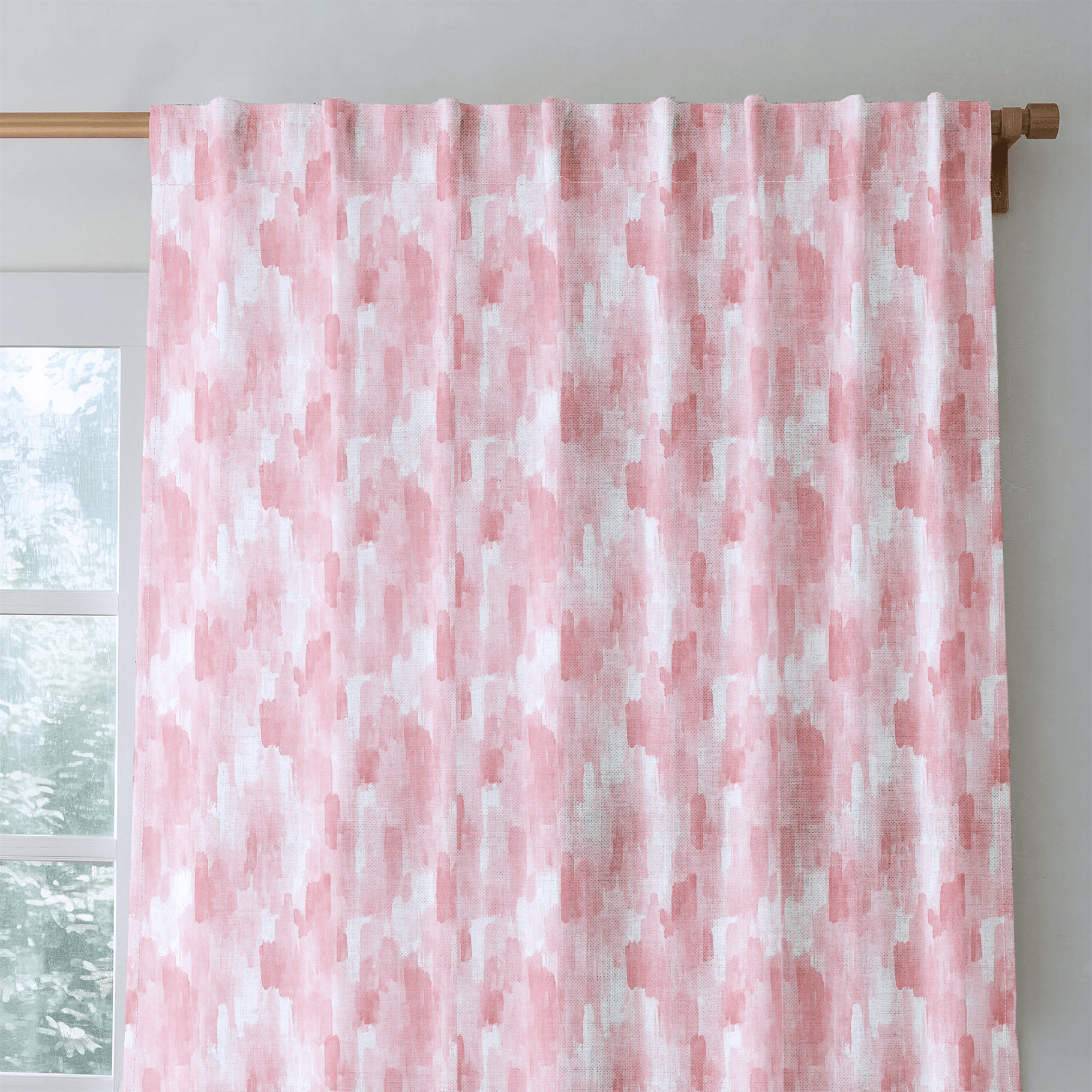 Blush Drift - Curtain Panel - The Drapery