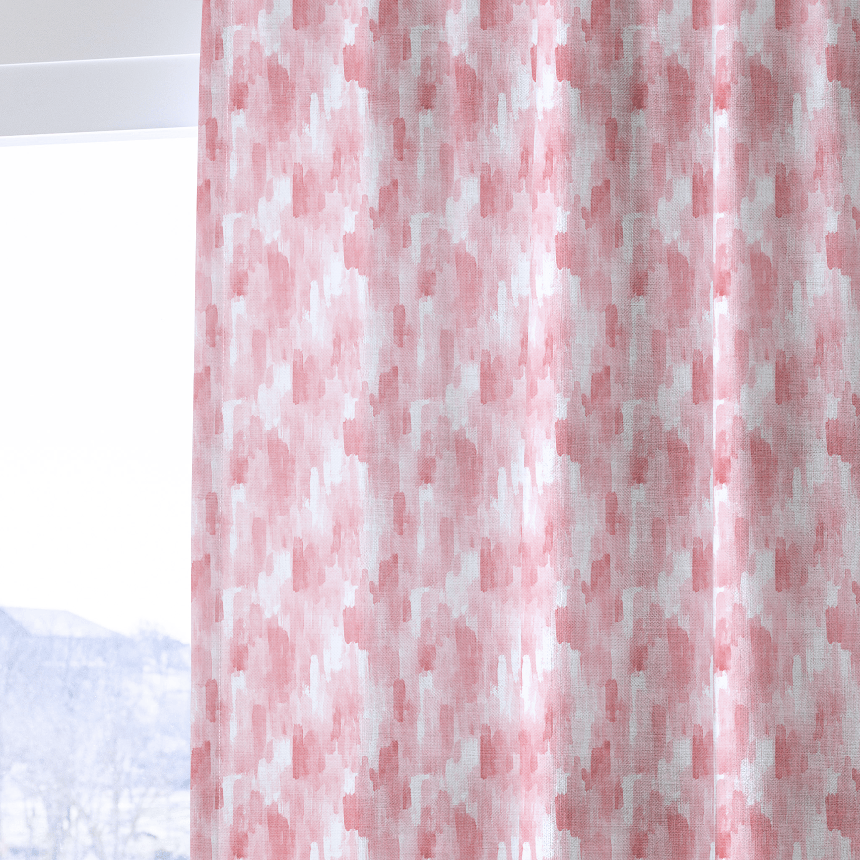 Blush Drift - Curtain Panel - The Drapery