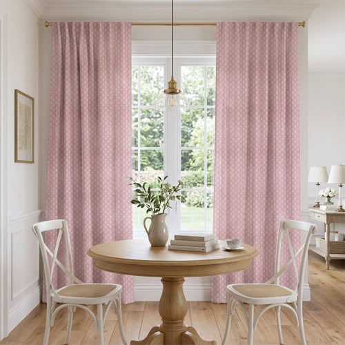 Blush Fan - Curtain Panel - The Drapery