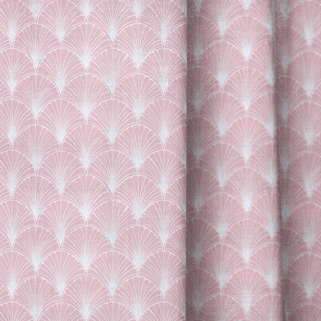 Blush Fan - Curtain Panel - The Drapery