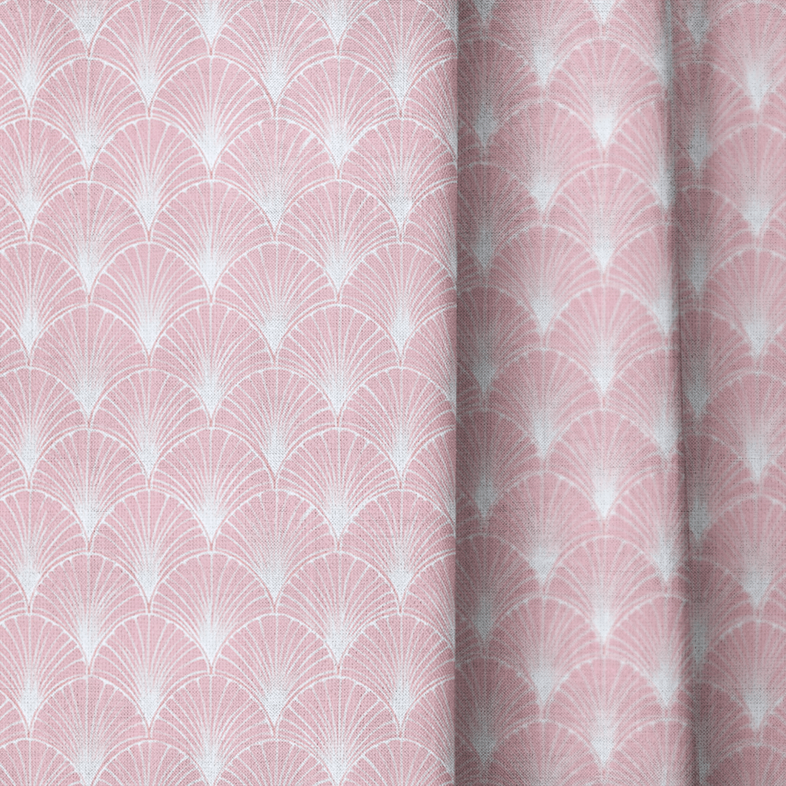 Blush Fan - Curtain Panel - The Drapery