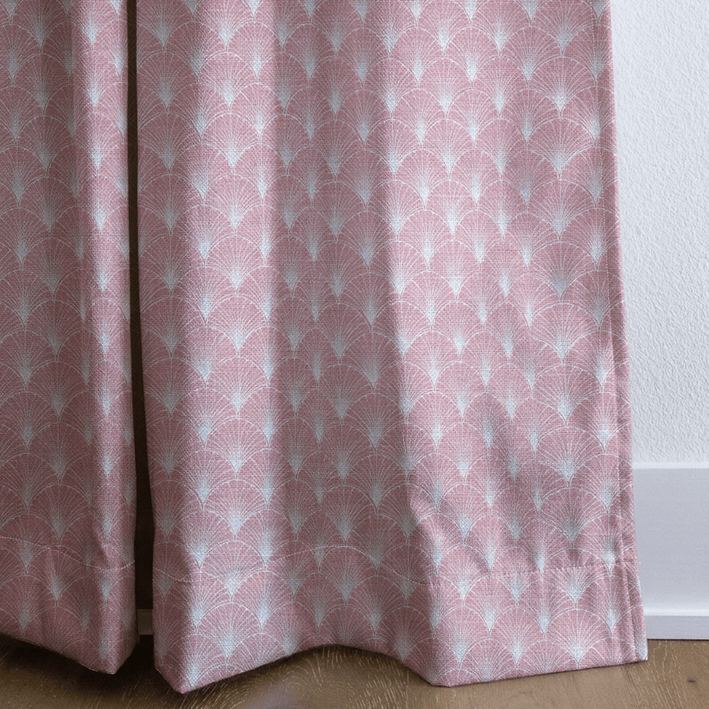 Blush Fan - Curtain Panel - The Drapery