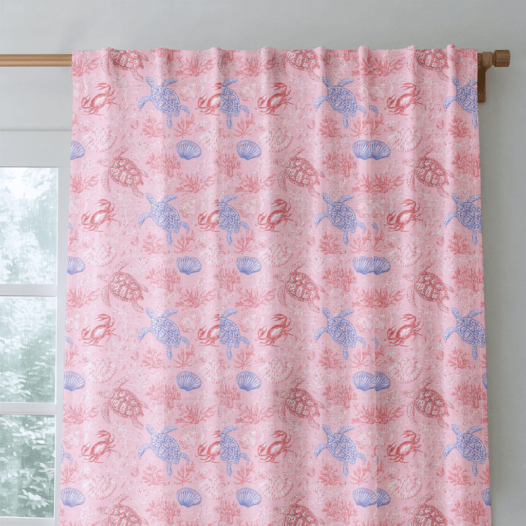 Blush Ocean - Curtain Panel - The Drapery