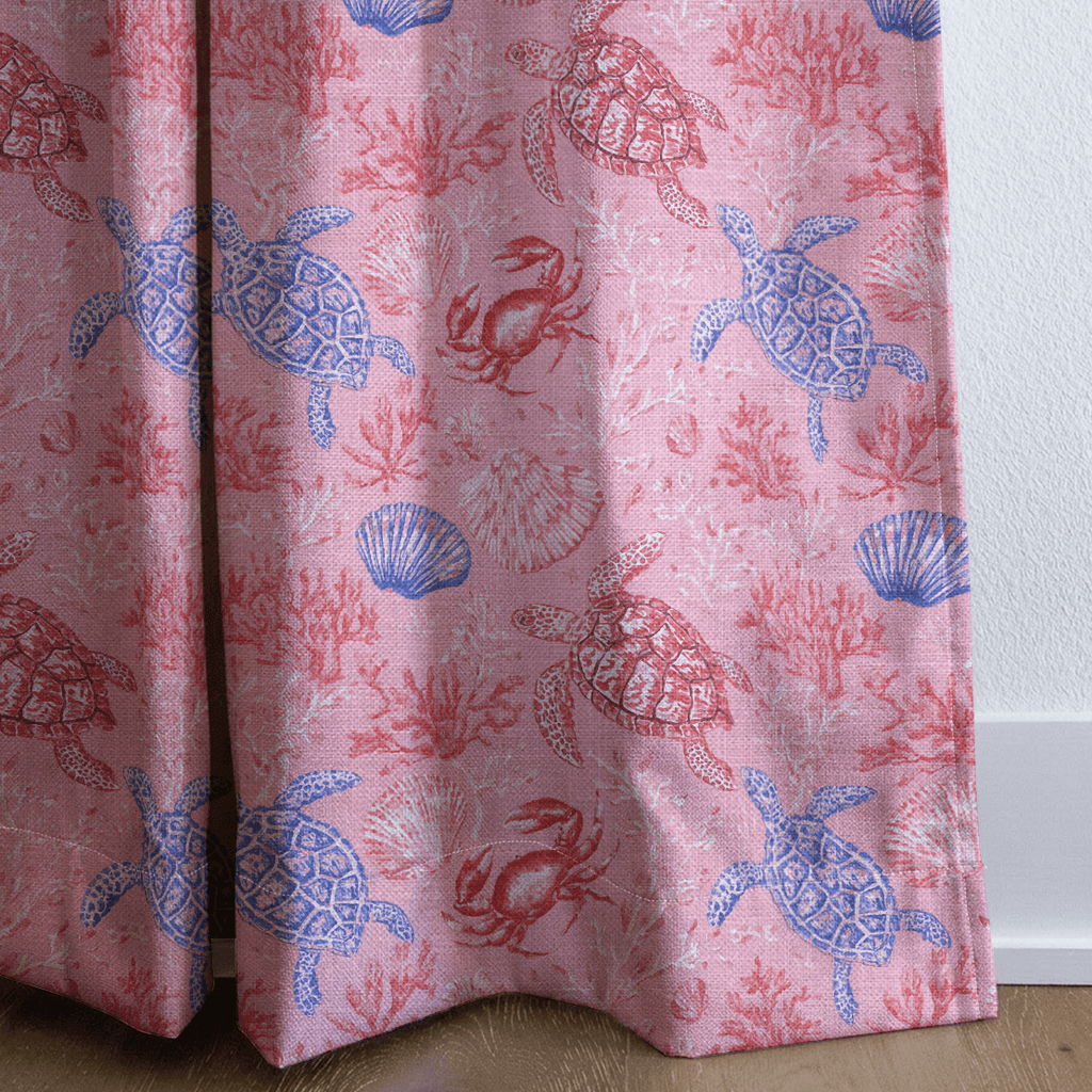 Blush Ocean - Curtain Panel - The Drapery