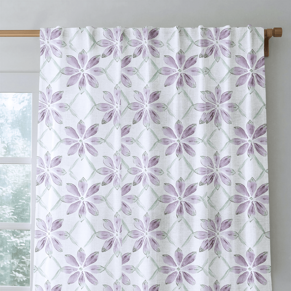 Blush Vines - Curtain Panel - The Drapery