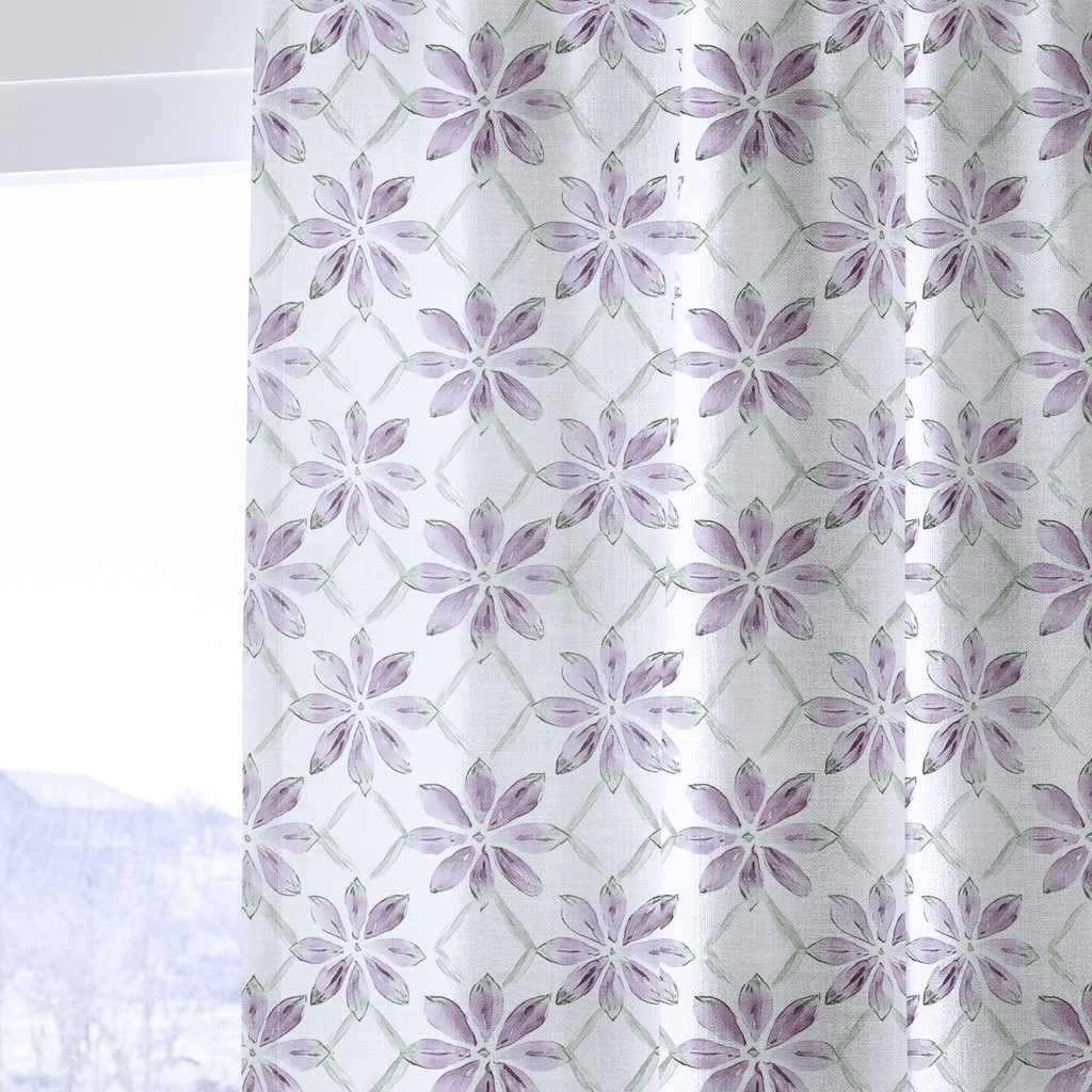 Blush Vines - Curtain Panel - The Drapery