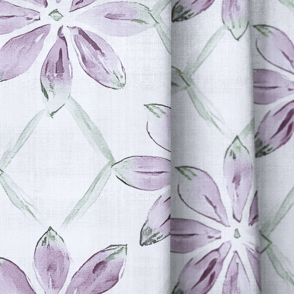 Blush Vines - Curtain Panel - The Drapery