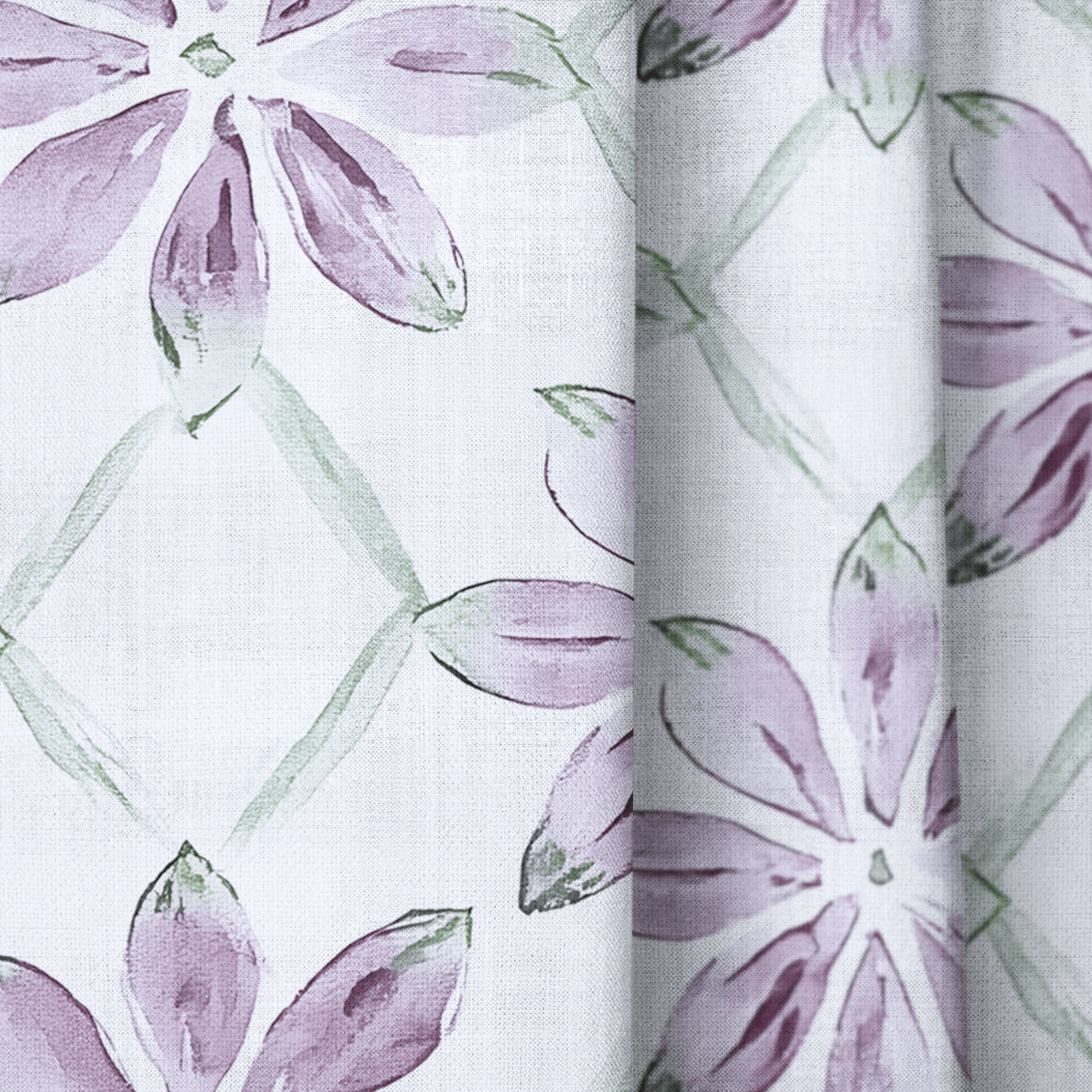 Blush Vines - Curtain Panel - The Drapery