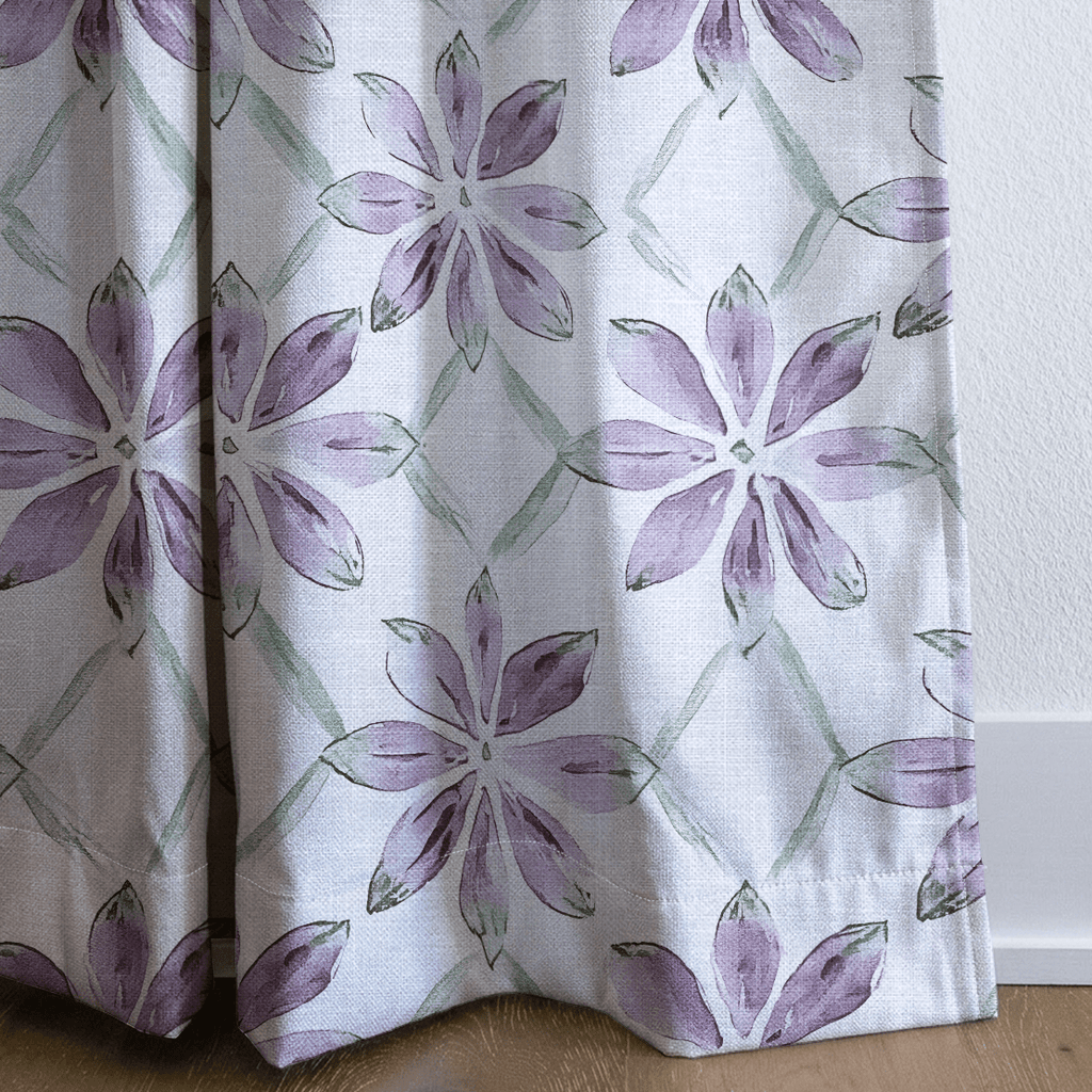 Blush Vines - Curtain Panel - The Drapery