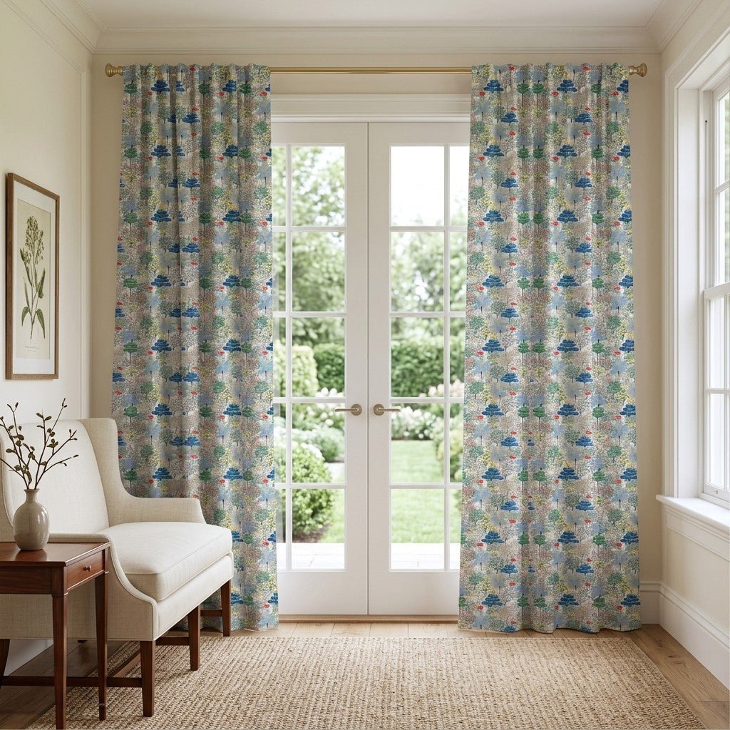 Botanical Bloom - Curtain Panel - The Drapery