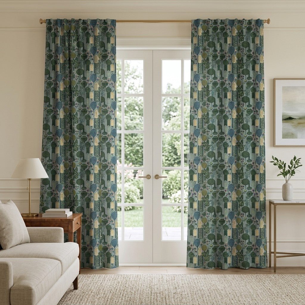 Botanical Mix - Curtain Panel - The Drapery