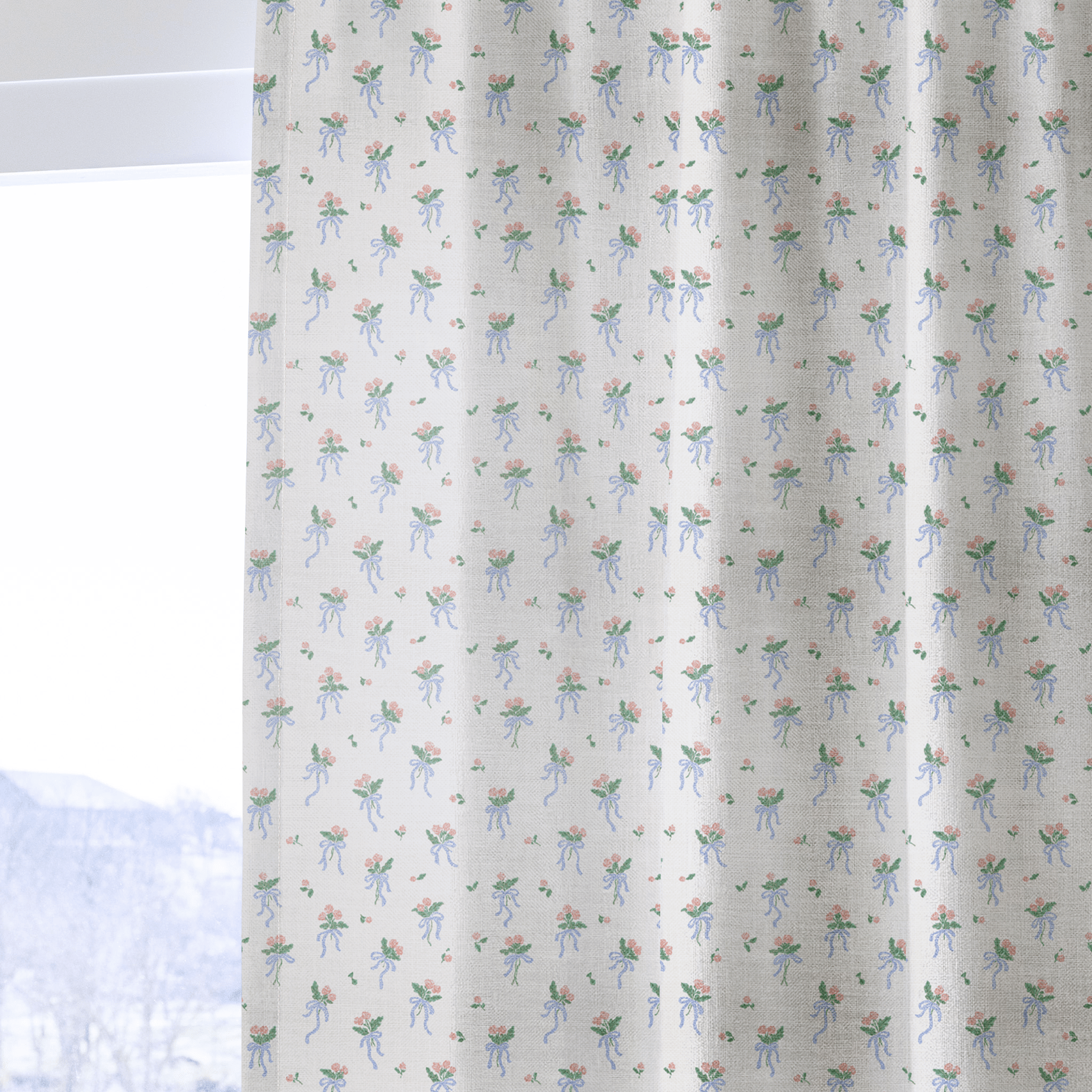 Bow Bouquets - Curtain Panel - The Drapery