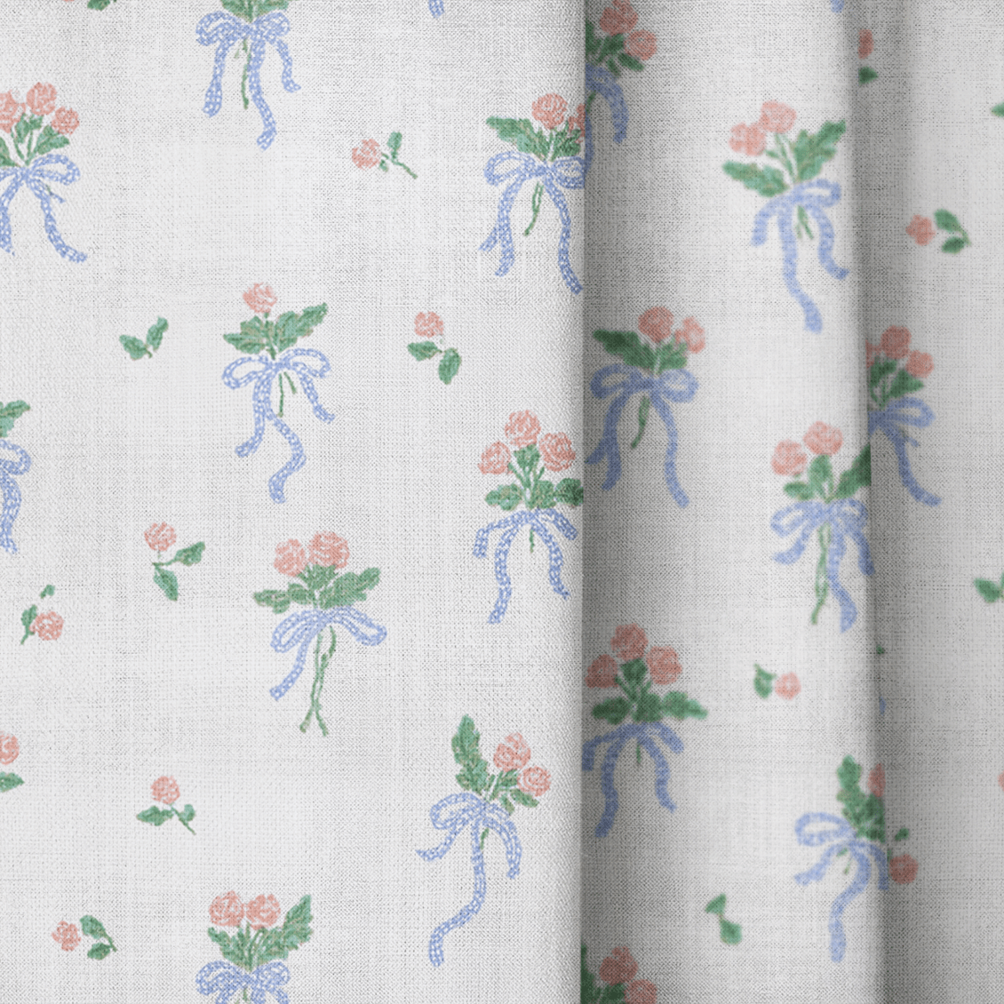 Bow Bouquets - Curtain Panel - The Drapery