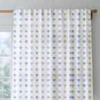 Bow Hearts - Curtain Panel - The Drapery