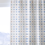 Bow Hearts - Curtain Panel - The Drapery