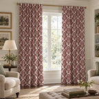 Bramble - Burgundy - Curtain Panel - The Drapery