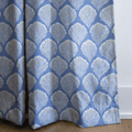 Brandt Blue - Curtain Panel - The Drapery