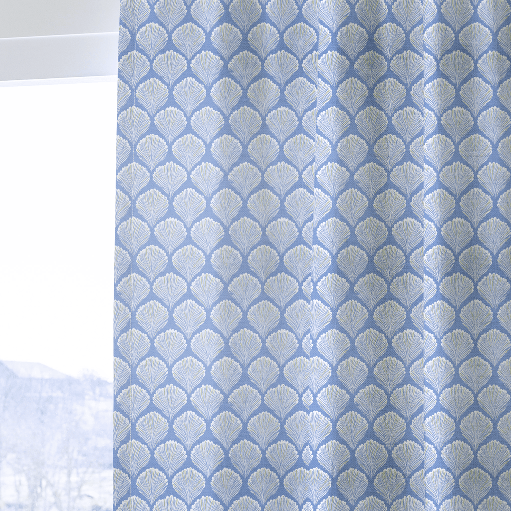Brandt Blue - Curtain Panel - The Drapery