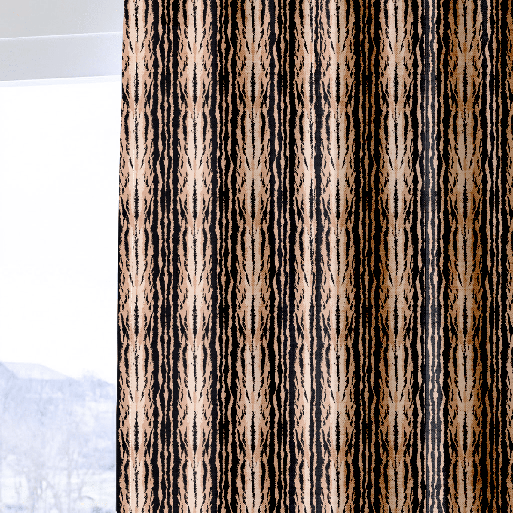 Branson Tiger - Curtain Panel - The Drapery