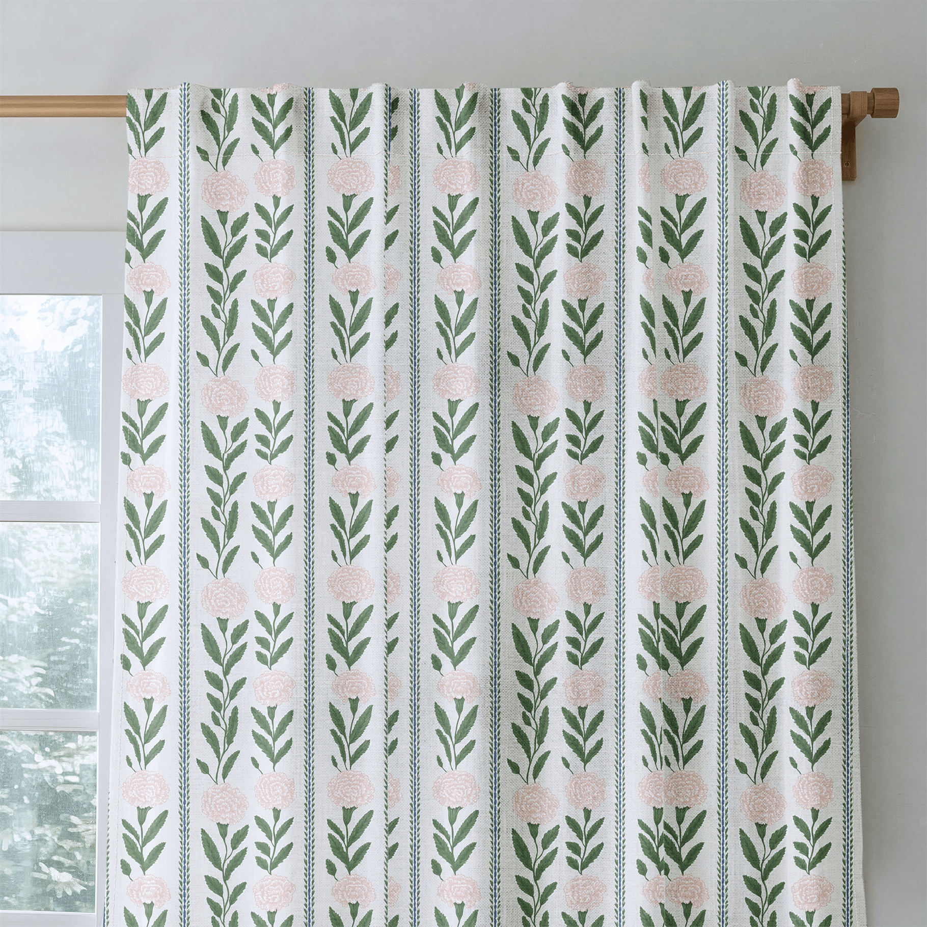 Bravion Blooms - Curtain Panel - The Drapery