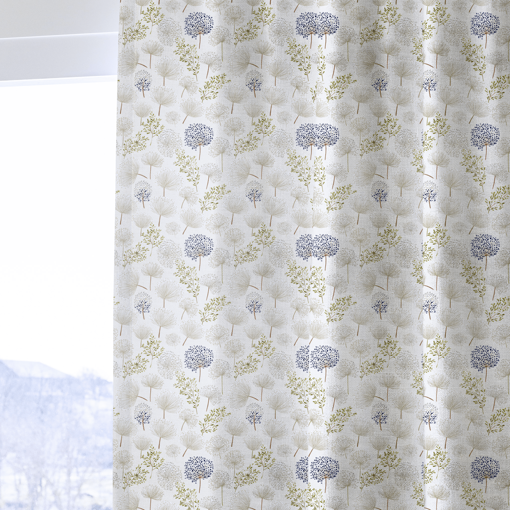 Brayden Blooms - Curtain Panel - The Drapery